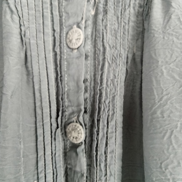 Johnny Was embroidered button down shirt - Picture 5 of 9